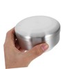 KOMBIUDA Stainless Steel Shaving Bowl Lid Foaming Bowl for Shaving