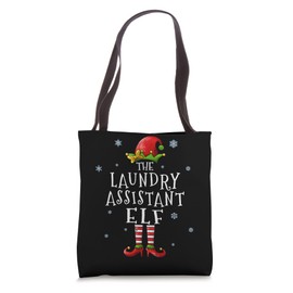 Laundry Assistant Elf Funny Xmas Groupe Matching Christmas Tote Bag