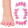 Toe Spacers(2 Pair), Gel Toe Separators to Correct Toes, Bunion