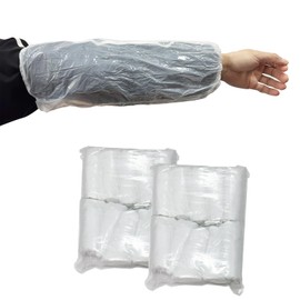 PEFAVPRO 200 PCS Disposable Arm Sleeves, Plastic Sleeves to Cover Arms for Cleaning, Repairing, Painting and Tattooing