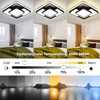62W Dimmable LED Flush Mount Ceiling Light Fixture with Remote