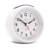 Acctim Grace Non-Ticking Sweep Analogue Bedroom Alarm Clock White