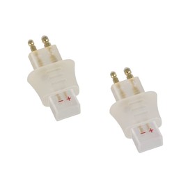 OKCSC FOSTEX Male to 0.78 Female 0.78/0.75 Angled 2 Pin(Cable Side) Female Adapter Connected to FOSTEX TH900 MKII MK2 TH600 TH909(Headphone Side) Transparent