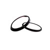autotrim000 Gloss Black Front Rear Emblem Badge Logo Trim 2PCS