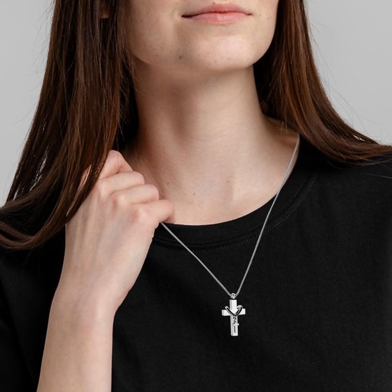 Minicremation Cremation Jewelry for Ashes Cross Urn Necklace for Women