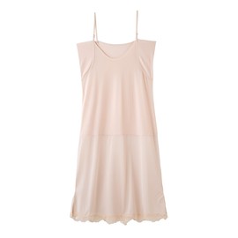 Peach John Coolish Slip (Sweat Absorbent, Quick Drying, Sweat Pads, Sweat Protection, Summer, Comfortable, Cami, Inner, Anti-See-through, Petticoat), beige