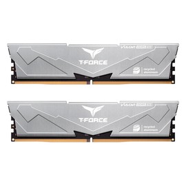 TEAMGROUP T-Force Vulcan ECO DDR5 32GB (2x16GB) 6000MHz (PC5-48000) CL30 Desktop Memory Module Ram for 600 700 Series Chipset XMP 3.0 Silver FLESD532G6000HC30DC01…