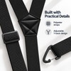 Hidden Suspenders for Men – 1.5-Inch Wide Y-Back Polyester Pants