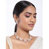 Aheli Pearl Collection Rose Gold Toned Cubic Zirconia Studded Choker