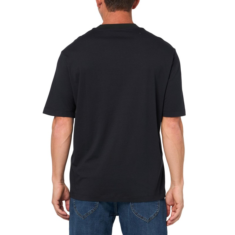 Armani Exchange Men's Armani Line Logo Tee, Deep Navy, Large