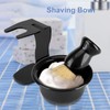 3 PCS Professional Men Shaving Brush Stand Holder Bowl Set