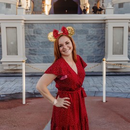 ODOCARE Handmade Mouse Ears Headband for Women and Girls, Polka Dot Bow Minnie Ears Costume Accessories(Yellow Crown)