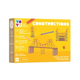 Toyi Constructions Building Kit - 179 pcs Construction Craft Toolkit, Build Your Own DIY Toys, Creative Arts & Crafts Box Set, Children’s Tools & Building Sets, Art Gifts For Kids, Age 6 Years +