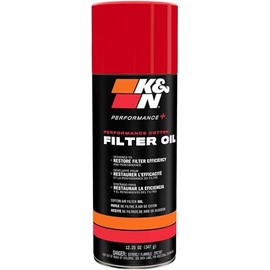 K&N Air Filter Oil: Aerosol; Restore Engine Air Filter Performance and Efficiency, 99-0516, 347g(12.25 Oz)