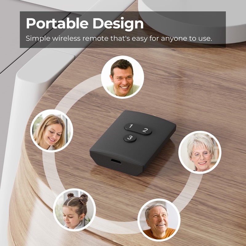 THIRDREALITY Smart Button ZB2,ZigBee Hub Required,3 Wireless Button,Remote Control,Compatible with