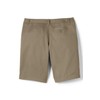 Lands' End Uniform Girls Plain Front Chino Blend Short Khaki
