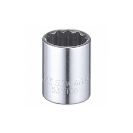 Socket, Steel, Chrome, 9/16 in