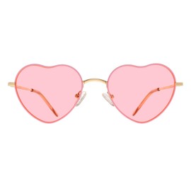 FAA'N Kids Sunglasses Girls Heart Shaped Sunglasses Girls' Fashion Trendy Sunglasses Age 10-12 Boys Sunglasses Age 8-10 Party Favors Girls Accessories Cute Cool Sunglasses Birthday Gift(Pink)