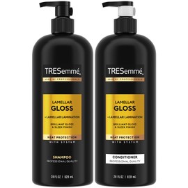 TRESemm TRESemm Shampoo and Conditioner, Lamellar Gloss C Hair Smoothing Products for Glossy Hair, Sleek Looks & Frizz Control, 28 Oz Ea