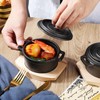 Suttmin 2 Sets 8 oz Dutch Oven Pot with Lid