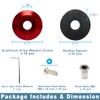 Rolling Gears Kit Washers Anode Gasket M6 Parts Aluminum For