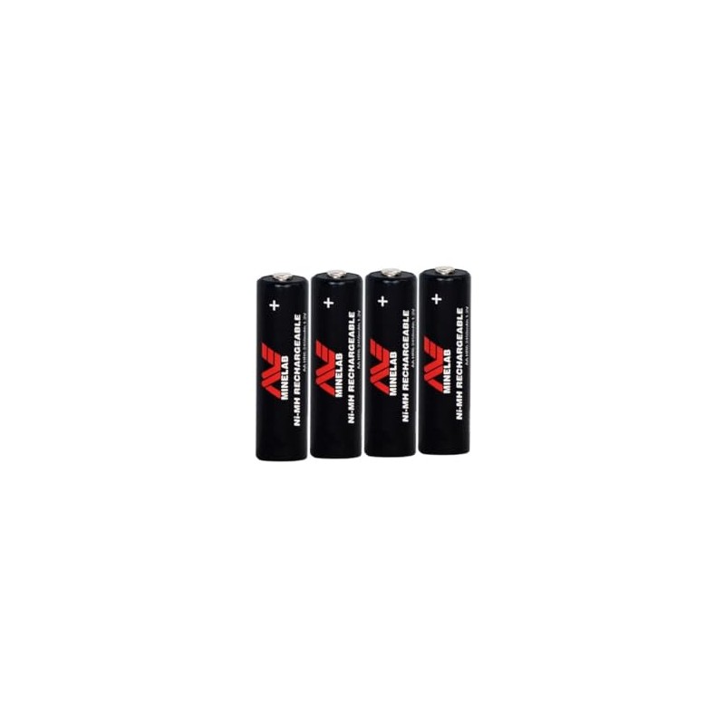 MINELAB AA 2450mAh Rechargeable Ni-MH Battery, 4-Pack