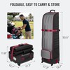 Golf Travel Bag Foldable, 1680D Oxford Fabric Padded Protect Golf