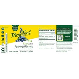 MEGAFOOD Magnesium L-Threonate, 90 CT