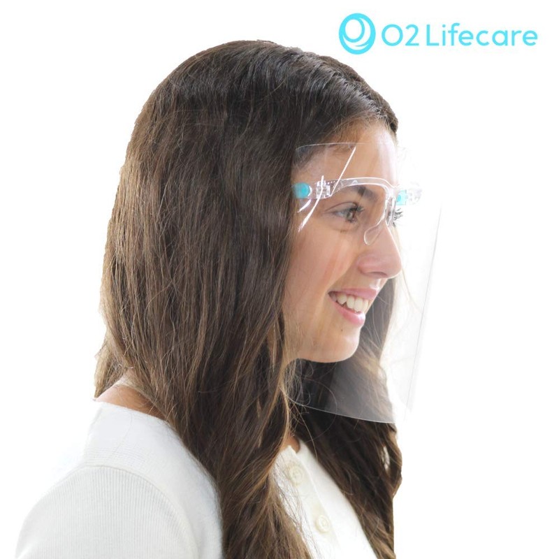 [O2 Lifecare] 3 qty Protective Face Shield Reusable Goggle Shield