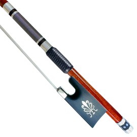 WinsterBowCarbon Fiber Core Hybrid Wood Veneer Skin Violin Bow Master Level Natural Horse Hair (Violin Bow Model 330V 4/4)