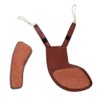 Jiayouy 4/4-4/3 Violin Shoulder & Chinrest Pad Brown Soft Comfortable