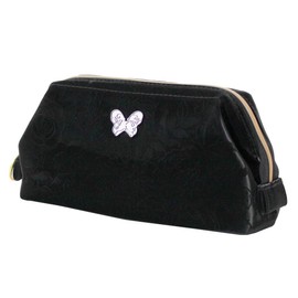 Anna Sui 001206-0001-02 Women's Pouch Rose Pattern Embossed (Black) Anna Sui/Anna Sui Women's, Black