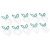 100 Pcs Shaped Paper Clips 2 Color Metal Material Light