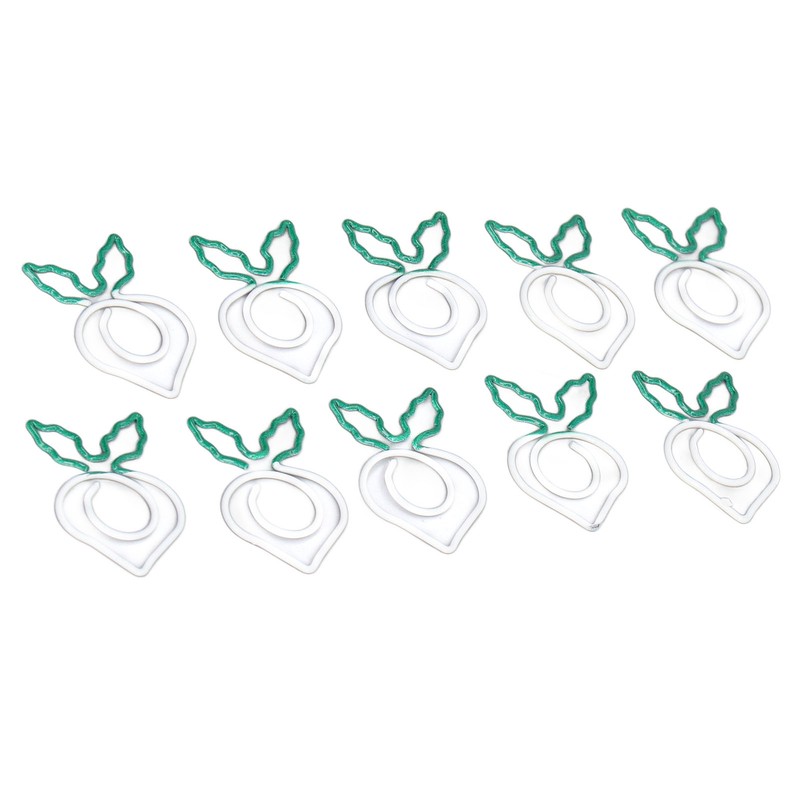 100 Pcs Shaped Paper Clips 2 Color Metal Material Light