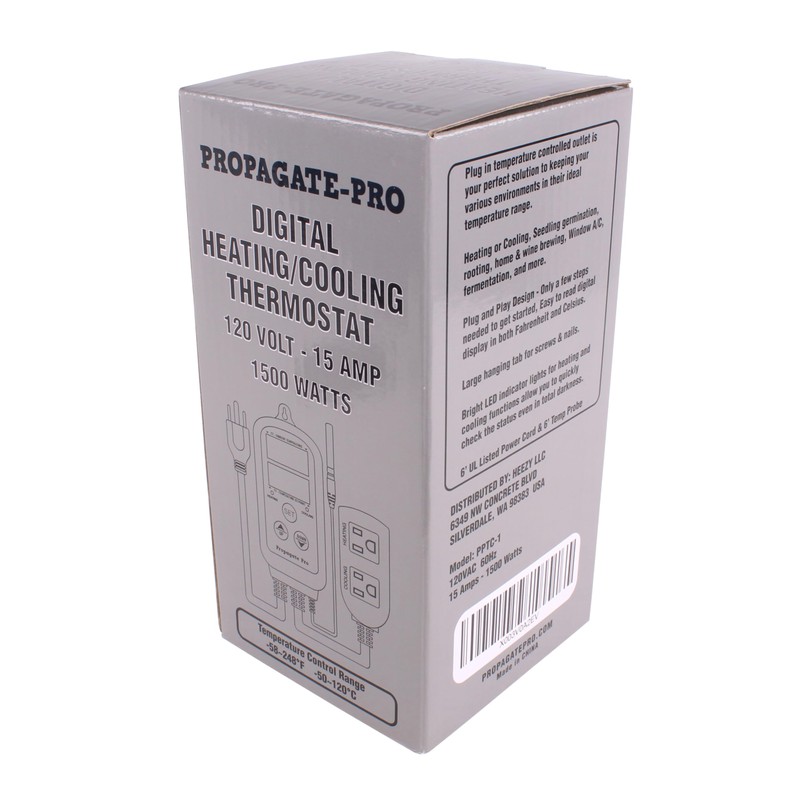15 Amp Plug in Digital Temperature Controller Outlet by Propagate