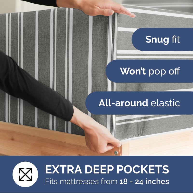 CGK Unlimited Extra Deep Split King Sheet Set - 7