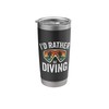 I'd Rather Be Diving - Diver - Divers Mask -