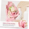 Healvian 1set Artificial Soap Rose Bouquet Elegant Box for Valentine's