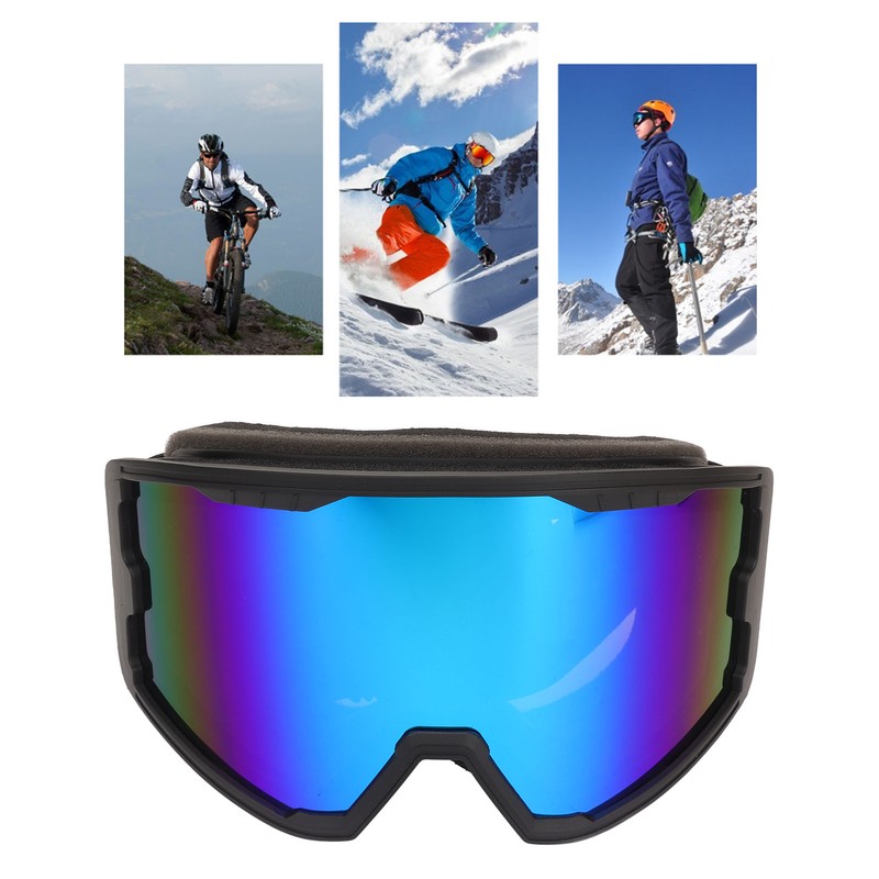 Ski Goggles Double Layer Sun Protection Anti Fog Adjustable Elasticity