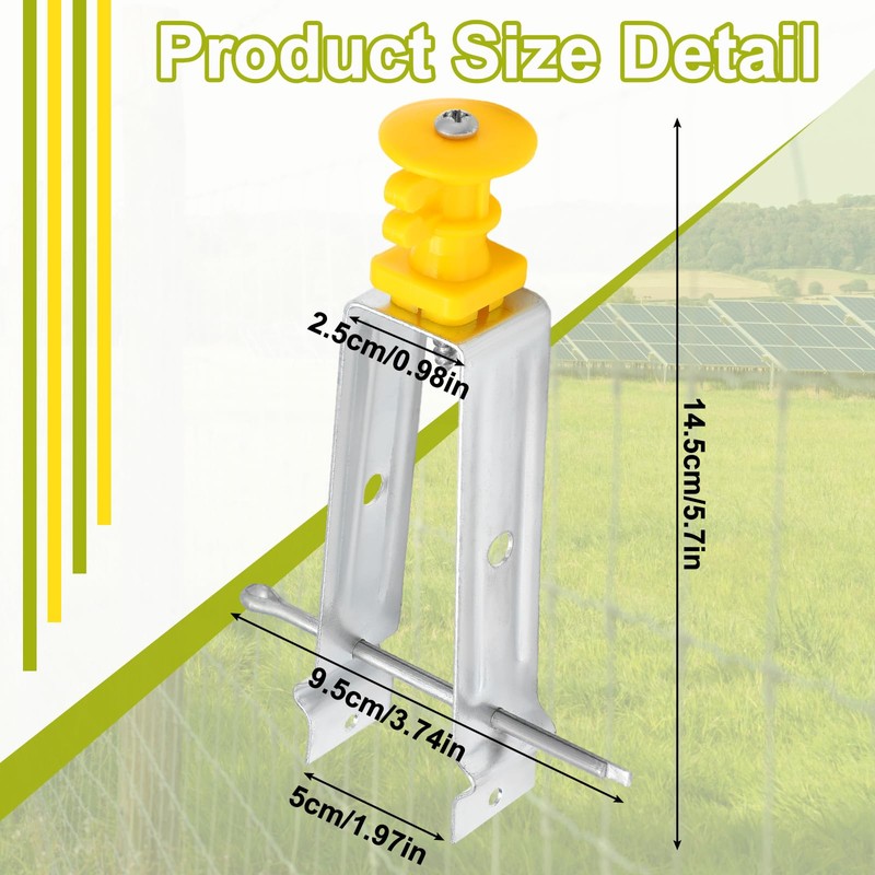Tondiamo Chain Link Insulator Electric Fence Stainless Steel Insulator T