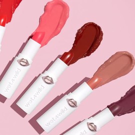 Wet n Wild Mega Last Color de Labios Alto Brillo Anillo Rosado | Lipstick Cremoso Hidratante con Acabado Brillante | Labial Rosado de Larga Duración y Textura Suave | Vegano y Sin Crueldad