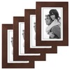 Malden International Designs Linear Classic Wood Picture Frame, 4-Inch by