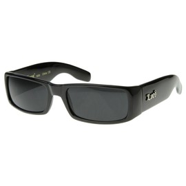 Locs Sunglasses Black OG Original Gangster Shades Dark Lens NEW 0106