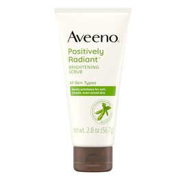 Aveeno Exfoliante Facial Diario Positivamente Radiante Iluminador de la Piel, Extracto de Soja Rico en Humedad, ayuda a mejorar el tono y la textura d
