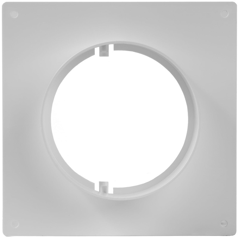 Duct Connector Flange 4 Inch / 100mm, Plastic Straight Pipe