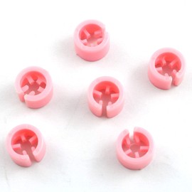 JCBIZ 100pcs Blank Hanger Size Markers Tags Garment Clothing Clothes Snap Labels Accessories, Pink