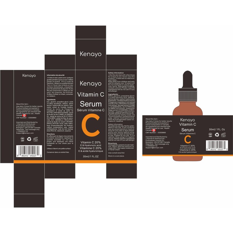 Kenayo Kenayo Vitamin C Serum for Face with Hyaluronic Acid