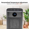 Comfort Zone Digital Desktop Heater, 1500W/1000W, ECO Mode, Thermostat, Remote
