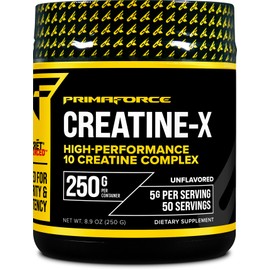 Primaforce Creatine-X 250 Grams - High-Performance 10 Creatine Complex - Unflavored                                                                   