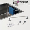 Reenbergs Magnetic Dish Cloth Rail Inside Sink Danish Design Made